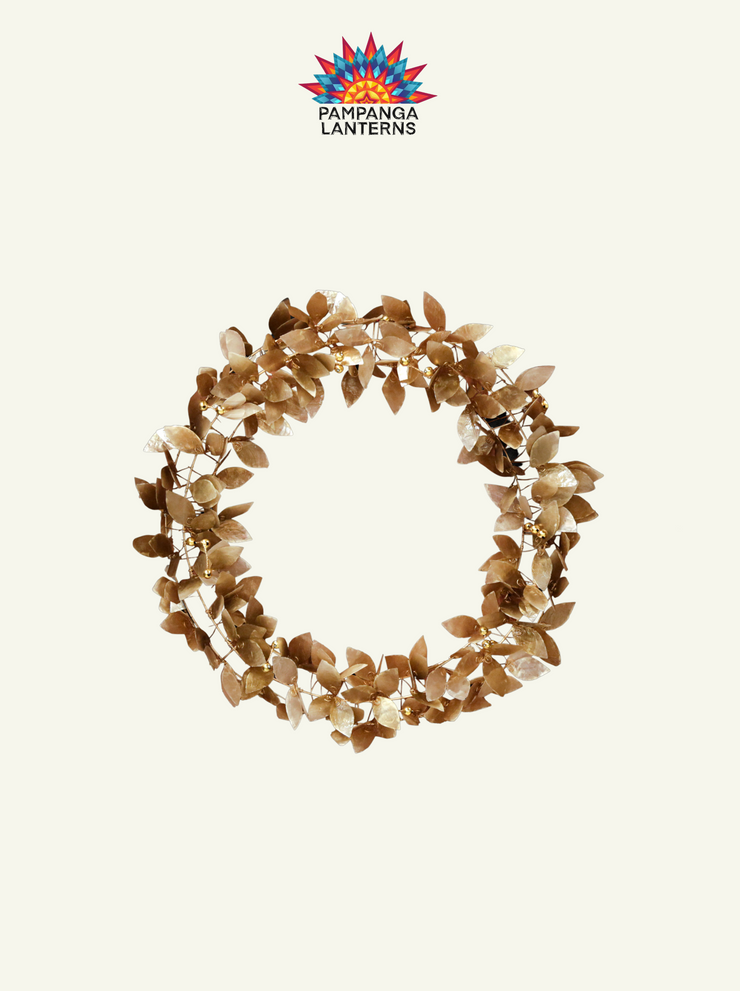 Gold Capiz Wreath