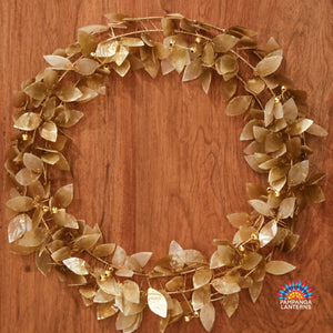 Gold Capiz Wreath