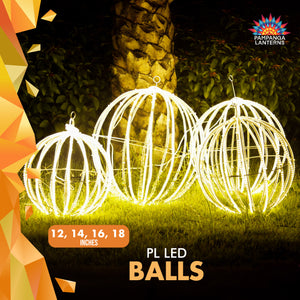 LED Balls SET of 4 (12, 14, 16, 18 inches)